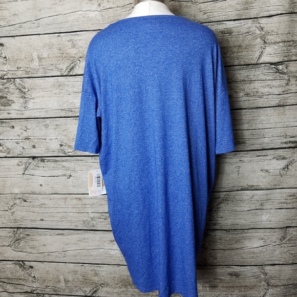 Lularoe Irma Women Blue 3/4 Sleeve T-Shirt XS.Pit to pit approx: 24 inches R - Picture 5 of 8